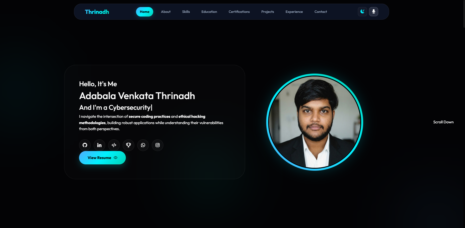 Personal Portfolio Preview